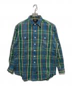 RRLダブルアールエル）の古着「90s チェックネルシャツ」｜ブルー×グリーン