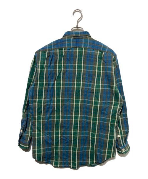 RRL（ダブルアールエル）RRL (ダブルアールエル) 90s チェックネルシャツ ブルー×グリーン サイズ:Mの古着・服飾アイテム
