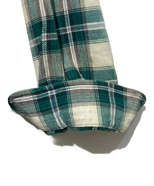 RRL（ダブルアールエル）RRL (ダブルアールエル) 90s チェックシャツ ベージュ×グリーン サイズ:Mの古着・服飾アイテム