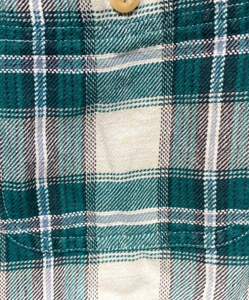 RRL（ダブルアールエル）RRL (ダブルアールエル) 90s チェックシャツ ベージュ×グリーン サイズ:Mの古着・服飾アイテム