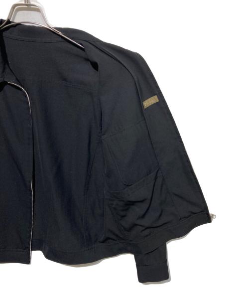 Y's for men（ワイズフォーメン）Y'S for men (ワイズフォーメン) 90s ウールギャバクロップドブルゾン ブラック サイズ:不明の古着・服飾アイテム