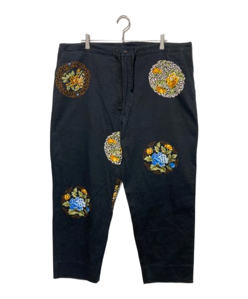Yohji Yamamoto pour homme（ヨウジヤマモト プールオム）Yohji Yamamoto pour homme (ヨウジヤマモト プールオム) 96SS フラワープリントパンツ ブラック サイズ:Mの古着・服飾アイテム