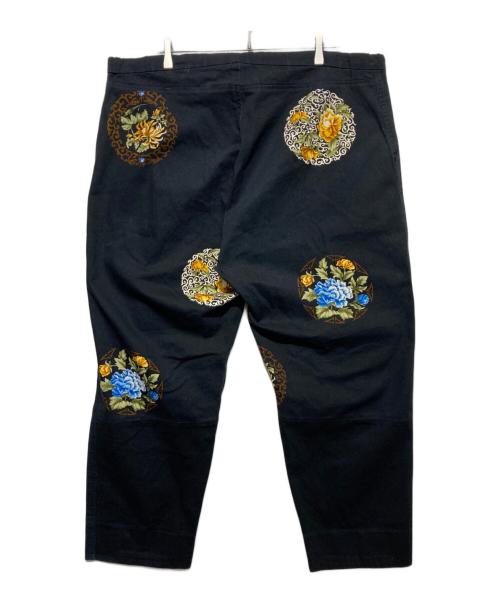 Yohji Yamamoto pour homme（ヨウジヤマモト プールオム）Yohji Yamamoto pour homme (ヨウジヤマモト プールオム) 96SS フラワープリントパンツ ブラック サイズ:Mの古着・服飾アイテム