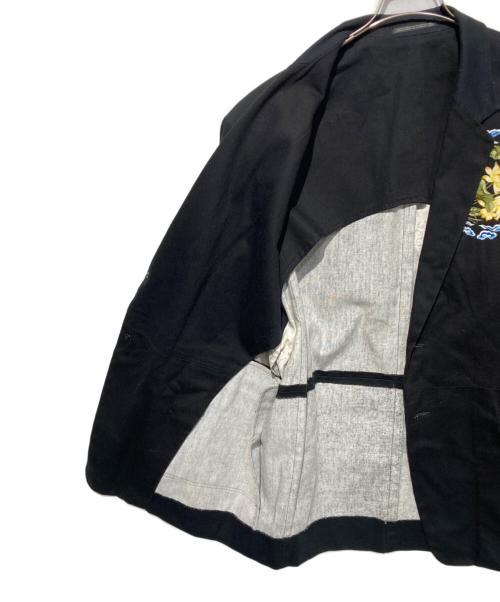 Yohji Yamamoto pour homme（ヨウジヤマモト プールオム）Yohji Yamamoto pour homme (ヨウジヤマモト プールオム) 96SS フラワープリントテーラードジャケット ブラック サイズ:Mの古着・服飾アイテム