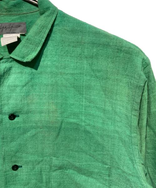 Yohji Yamamoto pour homme（ヨウジヤマモト プールオム）Yohji Yamamoto pour homme (ヨウジヤマモト プールオム) 93AW シルクシャツ グリーン サイズ:Mの古着・服飾アイテム