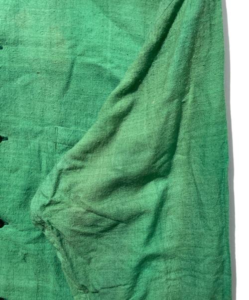 Yohji Yamamoto pour homme（ヨウジヤマモト プールオム）Yohji Yamamoto pour homme (ヨウジヤマモト プールオム) 93AW シルクシャツ グリーン サイズ:Mの古着・服飾アイテム