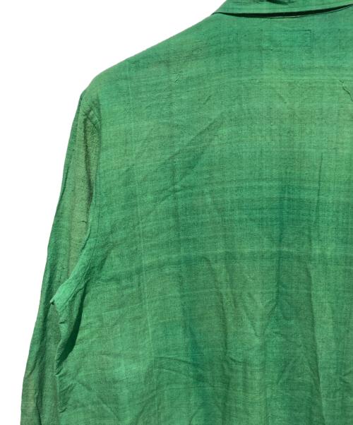 Yohji Yamamoto pour homme（ヨウジヤマモト プールオム）Yohji Yamamoto pour homme (ヨウジヤマモト プールオム) 93AW シルクシャツ グリーン サイズ:Mの古着・服飾アイテム