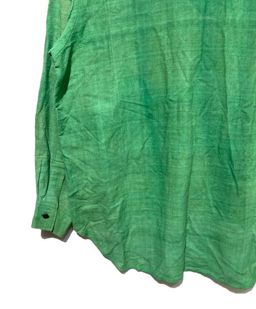 Yohji Yamamoto pour homme（ヨウジヤマモト プールオム）Yohji Yamamoto pour homme (ヨウジヤマモト プールオム) 93AW シルクシャツ グリーン サイズ:Mの古着・服飾アイテム