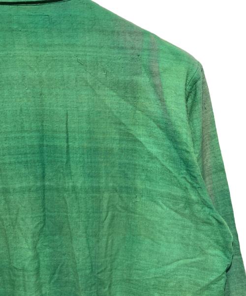 Yohji Yamamoto pour homme（ヨウジヤマモト プールオム）Yohji Yamamoto pour homme (ヨウジヤマモト プールオム) 93AW シルクシャツ グリーン サイズ:Mの古着・服飾アイテム