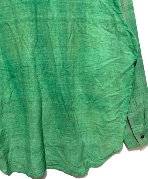 Yohji Yamamoto pour homme（ヨウジヤマモト プールオム）Yohji Yamamoto pour homme (ヨウジヤマモト プールオム) 93AW シルクシャツ グリーン サイズ:Mの古着・服飾アイテム