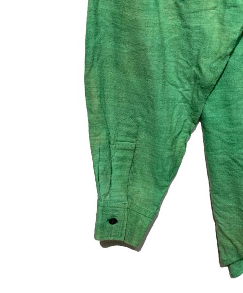 Yohji Yamamoto pour homme（ヨウジヤマモト プールオム）Yohji Yamamoto pour homme (ヨウジヤマモト プールオム) 93AW シルクシャツ グリーン サイズ:Mの古着・服飾アイテム