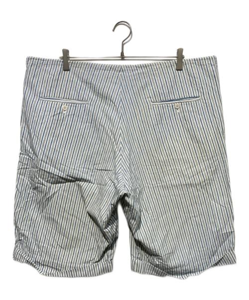 Yohji Yamamoto pour homme（ヨウジヤマモト プールオム）Yohji Yamamoto pour homme (ヨウジヤマモト プールオム) 93SS ワイドストライプショーツ ホワイト×ブルー サイズ:Mの古着・服飾アイテム