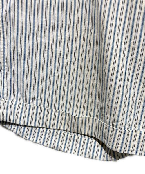 Yohji Yamamoto pour homme（ヨウジヤマモト プールオム）Yohji Yamamoto pour homme (ヨウジヤマモト プールオム) 93SS ワイドストライプショーツ ホワイト×ブルー サイズ:Mの古着・服飾アイテム