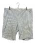 Yohji Yamamoto pour homme（ヨウジヤマモト プールオム）の古着「93SS ワイドストライプショーツ」｜ホワイト×ブルー