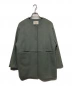 JOURNAL STANDARD relumeジャーナルスタンダード レリューム）の古着「別注 LANA WOOL140切り替えショートコート」｜グレー