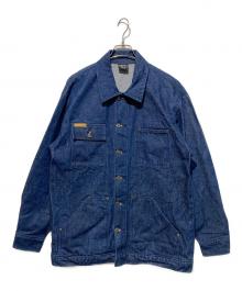 PRSN BLU（プリズンブルース）の古着「デニムカバーオール ジャケット」｜インディゴ