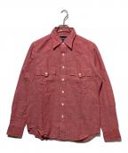 DRAKE'Sドレイクス）の古着「レギュラーカラーシャツ」｜レッド