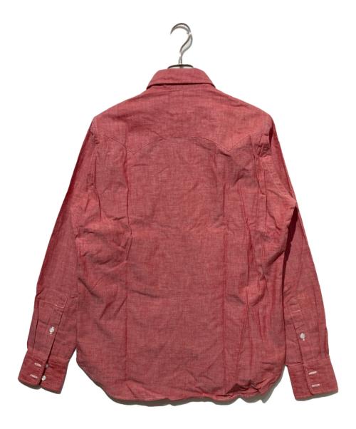 DRAKE'S（ドレイクス）DRAKE'S (ドレイクス) レギュラーカラーシャツ レッド サイズ:Mの古着・服飾アイテム