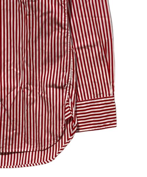 DRAKE'S（ドレイクス）DRAKE'S (ドレイクス) ストライプシャツ レッド サイズ:15-38の古着・服飾アイテム