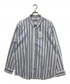 Carhartt WIPカーハート ワークインプログレス）の古着「ストライプシャツ」｜ホワイト×ブルー
