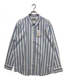 Carhartt WIP（カーハート ワークインプログレス）の古着「ストライプシャツ」｜ホワイト×ブルー