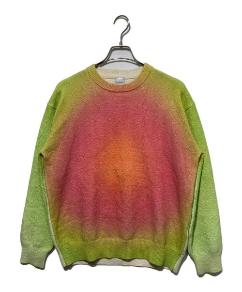 PAUL SMITH（ポールスミス）Paul Smith (ポールスミス) Glow Polka ニット 黄緑 サイズ:Lの古着・服飾アイテム