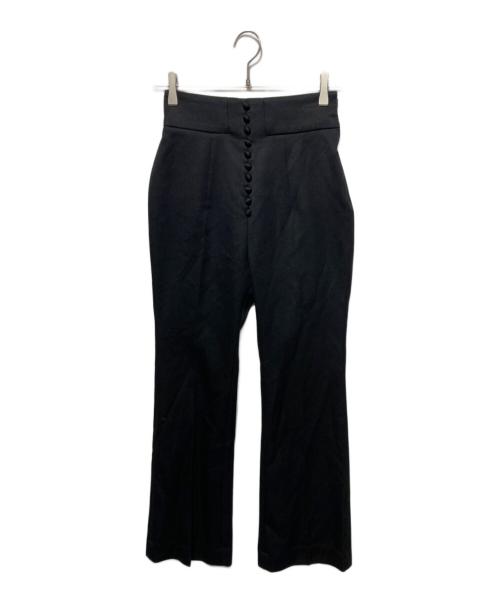 Mame Kurogouchi（マメクロゴウチ）Mame Kurogouchi (マメクロゴウチ) ハイウエストフレアパンツ ブラック サイズ:1の古着・服飾アイテム