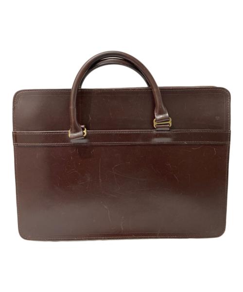 Whitehouse Cox（ホワイトハウスコックス）Whitehouse Cox (ホワイトハウスコックス) レザートートバッグ ブラウンの古着・服飾アイテム