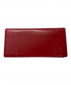 CIMABUEチマブエ）の古着「ブライドルレザー ウォレット」｜レッド