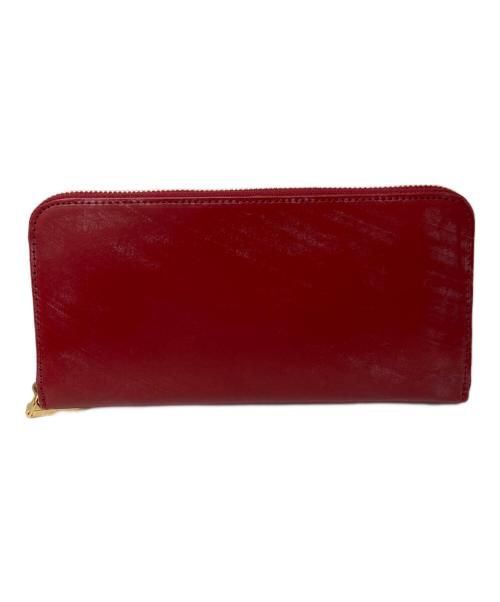 CIMABUE（チマブエ）CIMABUE (チマブエ) ブライドルレザー ウォレット レッドの古着・服飾アイテム