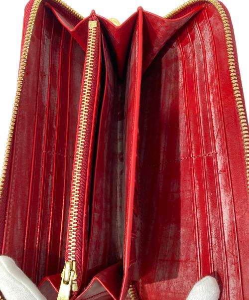 CIMABUE（チマブエ）CIMABUE (チマブエ) ブライドルレザー ウォレット レッドの古着・服飾アイテム