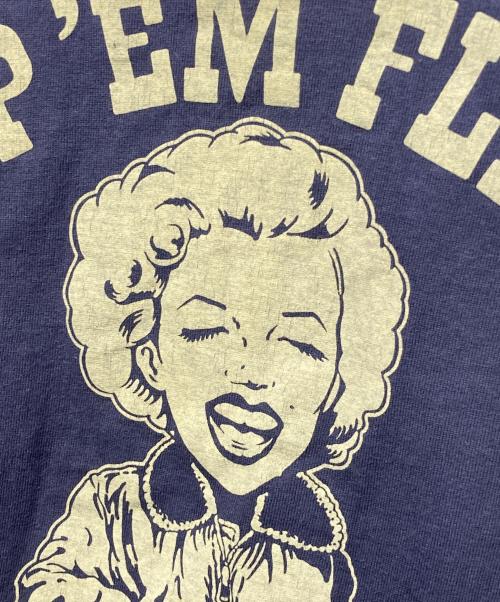 TOYS MCCOY（トイズマッコイ）TOYS McCOY (トイズマッコイ) マリリンモンロー リンガーカットソー ネイビー サイズ:XLの古着・服飾アイテム
