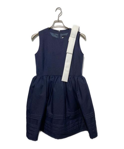 Bibiy.（ビビィ）Bibiy. (ビビィ) CAMERON RIBBON DRESS ネイビー サイズ:Fの古着・服飾アイテム