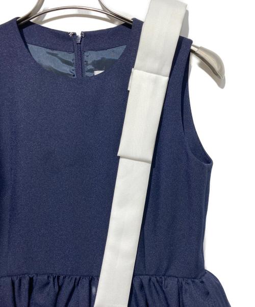 Bibiy.（ビビィ）Bibiy. (ビビィ) CAMERON RIBBON DRESS ネイビー サイズ:Fの古着・服飾アイテム