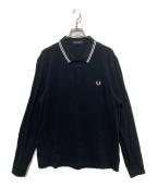FRED PERRYフレッドペリー）の古着「ロングスリーブポロシャツ」｜ブラック