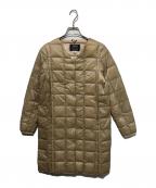 TAIONタイオン）の古着「キルティングダウンコート」｜ベージュ