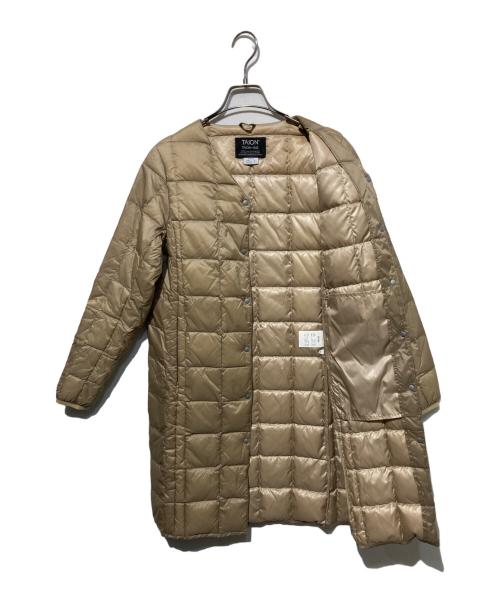 TAION（タイオン）TAION (タイオン) キルティングダウンコート ベージュ サイズ:Ｍの古着・服飾アイテム