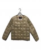 TAIONタイオン）の古着「キルティングダウンジャケット」｜ベージュ