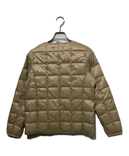 TAION（タイオン）TAION (タイオン) キルティングダウンジャケット ベージュ サイズ:Lの古着・服飾アイテム