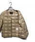 中古・古着 TAION (タイオン) キルティングダウンジャケット ベージュ サイズ:L：6000円