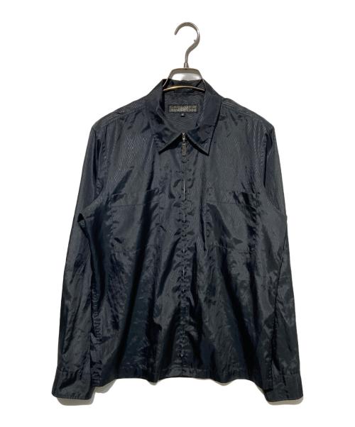 GAULTIER HOMME objet（ゴルチエオムオブジェ）GAULTIER HOMME objet (ゴルチエオムオブジェ) ジップアップシャツブルゾン ブラック サイズ:46の古着・服飾アイテム