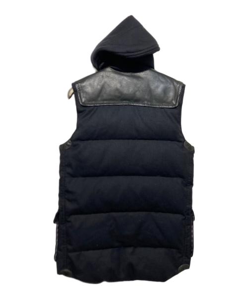 COMME des GARCONS JUNYA WATANABE MAN（コム デ ギャルソン ジュンヤ ワタナベ マン）COMME des GARCONS JUNYA WATANABE MAN (コム デ ギャルソン ジュンヤ ワタナベ マン) トグルボタン ダウンベスト ブラック サイズ:XSの古着・服飾アイテム