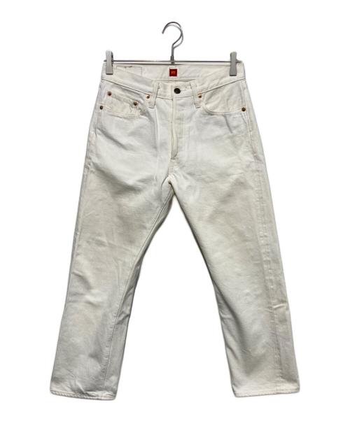 RESOLUTE（リゾルト）RESOLUTE (リゾルト) AA710 ボタンフライデニムパンツ ホワイト サイズ:W31L28の古着・服飾アイテム