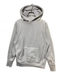 ATON（エイトン）の古着「ナチュラルダイ オーバーサイズ プルオーバー」｜ライトグレー
