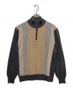 MORGANOモルガーノ）の古着「カシミヤ混ハーフジップニット」｜グレー