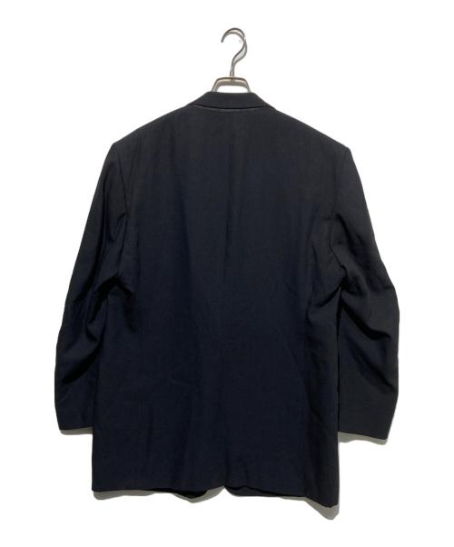 GIORGIO ARMANI（ジョルジョアルマーニ）GIORGIO ARMANI (ジョルジョアルマーニ) ウールシルクブレンドテーラードジャケット ブラック サイズ:48の古着・服飾アイテム