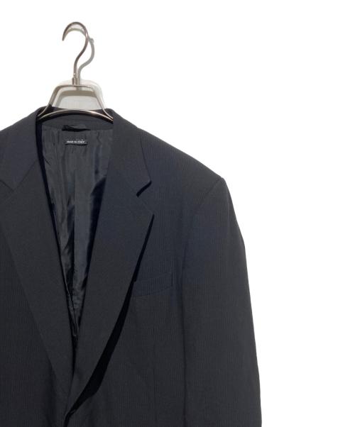 GIORGIO ARMANI（ジョルジョアルマーニ）GIORGIO ARMANI (ジョルジョアルマーニ) ウールシルクブレンドテーラードジャケット ブラック サイズ:48の古着・服飾アイテム