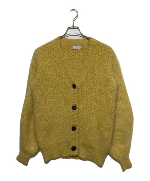 ROBERTO COLLINA（ロベルトコリーナ）ROBERTO COLLINA (ロベルトコリーナ) martinique (マルティニーク) アンゴラケーブルカーディガン イエロー サイズ:Ｓの古着・服飾アイテム