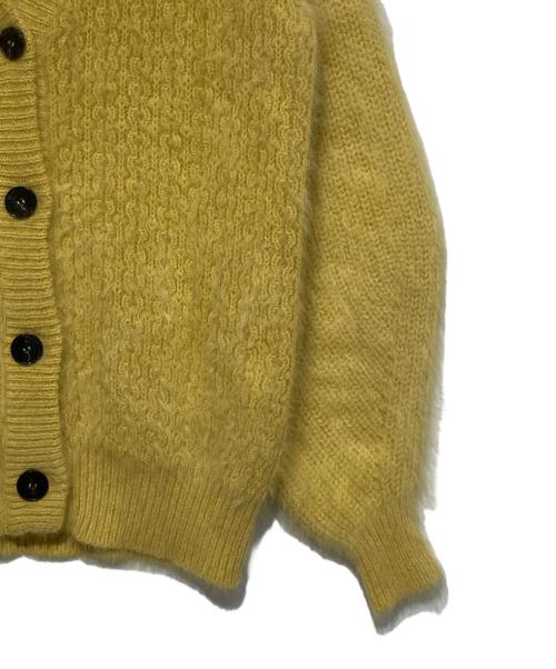 ROBERTO COLLINA（ロベルトコリーナ）ROBERTO COLLINA (ロベルトコリーナ) martinique (マルティニーク) アンゴラケーブルカーディガン イエロー サイズ:Ｓの古着・服飾アイテム