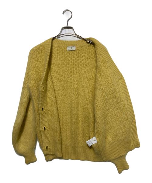 ROBERTO COLLINA（ロベルトコリーナ）ROBERTO COLLINA (ロベルトコリーナ) martinique (マルティニーク) アンゴラケーブルカーディガン イエロー サイズ:Ｓの古着・服飾アイテム